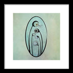 Load image into Gallery viewer, Geometric Stems in an Oval frame - Framed Print
