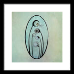 Load image into Gallery viewer, Geometric Stems in an Oval frame - Framed Print
