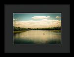 Load image into Gallery viewer, Hampton Court Long Lake's Swans - Framed Print
