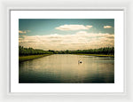 Load image into Gallery viewer, Hampton Court Long Lake's Swans - Framed Print
