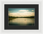 Load image into Gallery viewer, Hampton Court Long Lake's Swans - Framed Print
