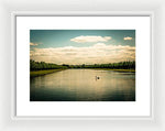 Load image into Gallery viewer, Hampton Court Long Lake's Swans - Framed Print
