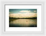 Load image into Gallery viewer, Hampton Court Long Lake's Swans - Framed Print
