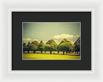 Load image into Gallery viewer, Hampton Court Palace Gardens Triangular Trees - Framed Print
