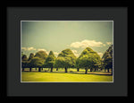 Load image into Gallery viewer, Hampton Court Palace Gardens Triangular Trees - Framed Print
