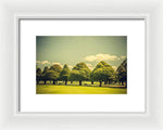 Load image into Gallery viewer, Hampton Court Palace Gardens Triangular Trees - Framed Print
