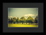 Load image into Gallery viewer, Hampton Court Palace Gardens Triangular Trees - Framed Print
