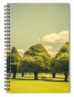 Load image into Gallery viewer, Hampton Court Palace Gardens Triangular Trees - Spiral Notebook
