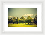 Load image into Gallery viewer, Hampton Court Palace Gardens Triangular Trees - Framed Print
