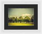 Load image into Gallery viewer, Hampton Court Palace Gardens Triangular Trees - Framed Print
