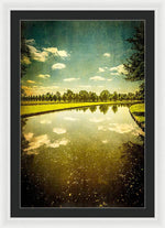 Load image into Gallery viewer, Hampton Court The Great Fountain Garden Curved Canal - Framed Print

