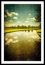 Load image into Gallery viewer, Hampton Court The Great Fountain Garden Curved Canal - Framed Print
