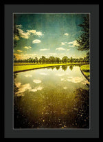 Load image into Gallery viewer, Hampton Court The Great Fountain Garden Curved Canal - Framed Print
