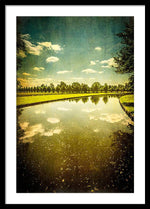 Load image into Gallery viewer, Hampton Court The Great Fountain Garden Curved Canal - Framed Print
