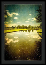 Load image into Gallery viewer, Hampton Court The Great Fountain Garden Curved Canal - Framed Print
