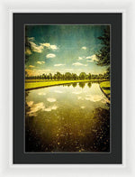 Load image into Gallery viewer, Hampton Court The Great Fountain Garden Curved Canal - Framed Print
