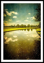 Load image into Gallery viewer, Hampton Court The Great Fountain Garden Curved Canal - Framed Print

