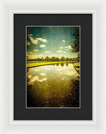 Load image into Gallery viewer, Hampton Court The Great Fountain Garden Curved Canal - Framed Print
