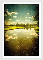 Load image into Gallery viewer, Hampton Court The Great Fountain Garden Curved Canal - Framed Print
