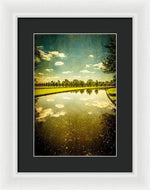 Load image into Gallery viewer, Hampton Court The Great Fountain Garden Curved Canal - Framed Print
