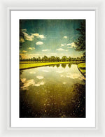 Load image into Gallery viewer, Hampton Court The Great Fountain Garden Curved Canal - Framed Print
