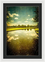 Load image into Gallery viewer, Hampton Court The Great Fountain Garden Curved Canal - Framed Print
