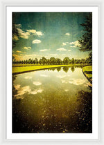 Load image into Gallery viewer, Hampton Court The Great Fountain Garden Curved Canal - Framed Print
