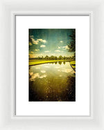 Load image into Gallery viewer, Hampton Court The Great Fountain Garden Curved Canal - Framed Print
