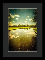 Load image into Gallery viewer, Hampton Court The Great Fountain Garden Curved Canal - Framed Print
