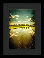 Load image into Gallery viewer, Hampton Court The Great Fountain Garden Curved Canal - Framed Print

