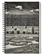 Load image into Gallery viewer, Hampton Court The Privy Garden BW - Spiral Notebook
