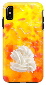Load image into Gallery viewer, Jelly and a big dollop of cream close up photograph - Phone Case
