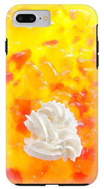 Load image into Gallery viewer, Jelly and a big dollop of cream close up photograph - Phone Case
