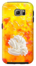 Load image into Gallery viewer, Jelly and a big dollop of cream close up photograph - Phone Case
