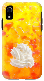 Load image into Gallery viewer, Jelly and a big dollop of cream close up photograph - Phone Case
