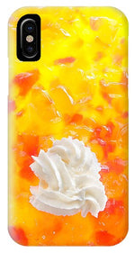 Load image into Gallery viewer, Jelly and a big dollop of cream close up photograph - Phone Case
