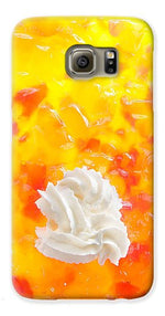 Load image into Gallery viewer, Jelly and a big dollop of cream close up photograph - Phone Case
