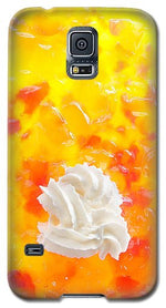Load image into Gallery viewer, Jelly and a big dollop of cream close up photograph - Phone Case

