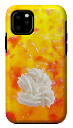 Load image into Gallery viewer, Jelly and a big dollop of cream close up photograph - Phone Case
