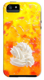 Load image into Gallery viewer, Jelly and a big dollop of cream close up photograph - Phone Case
