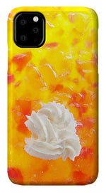Load image into Gallery viewer, Jelly and a big dollop of cream close up photograph - Phone Case
