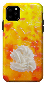 Load image into Gallery viewer, Jelly and a big dollop of cream close up photograph - Phone Case
