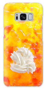Load image into Gallery viewer, Jelly and a big dollop of cream close up photograph - Phone Case
