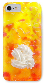 Load image into Gallery viewer, Jelly and a big dollop of cream close up photograph - Phone Case

