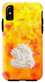 Load image into Gallery viewer, Jelly and a big dollop of cream close up photograph - Phone Case
