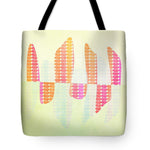 Load image into Gallery viewer, tote bag with retro jelly pattern design, illustration,
