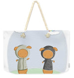 Load image into Gallery viewer, Lamb Carrots Cute Friends Under a Rainbow Illustration - Weekender Tote Bag
