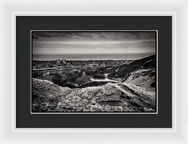 Land of Scotland BW - Framed Print