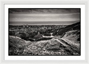 Land of Scotland BW - Framed Print