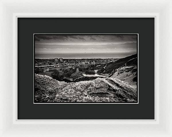 Land of Scotland BW - Framed Print